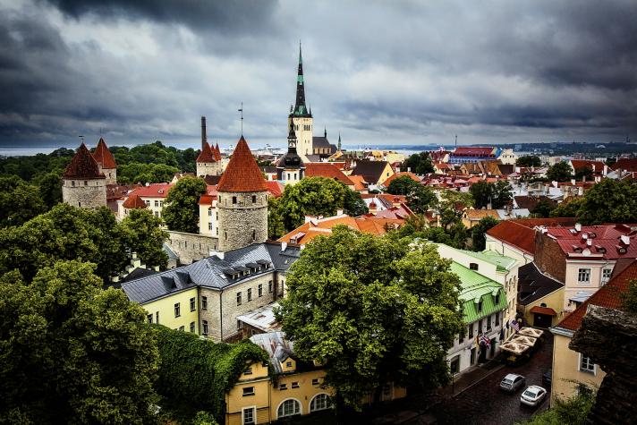 Aerial photo of Tallin