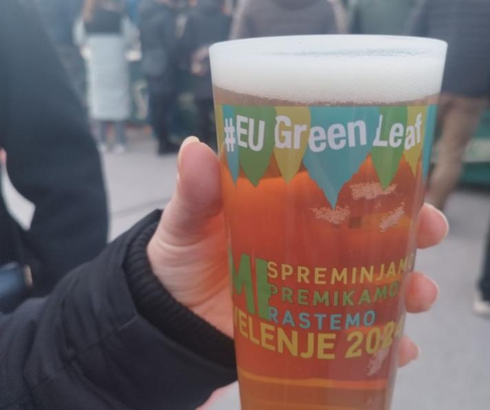 A reusable cup used during an event in Velenje