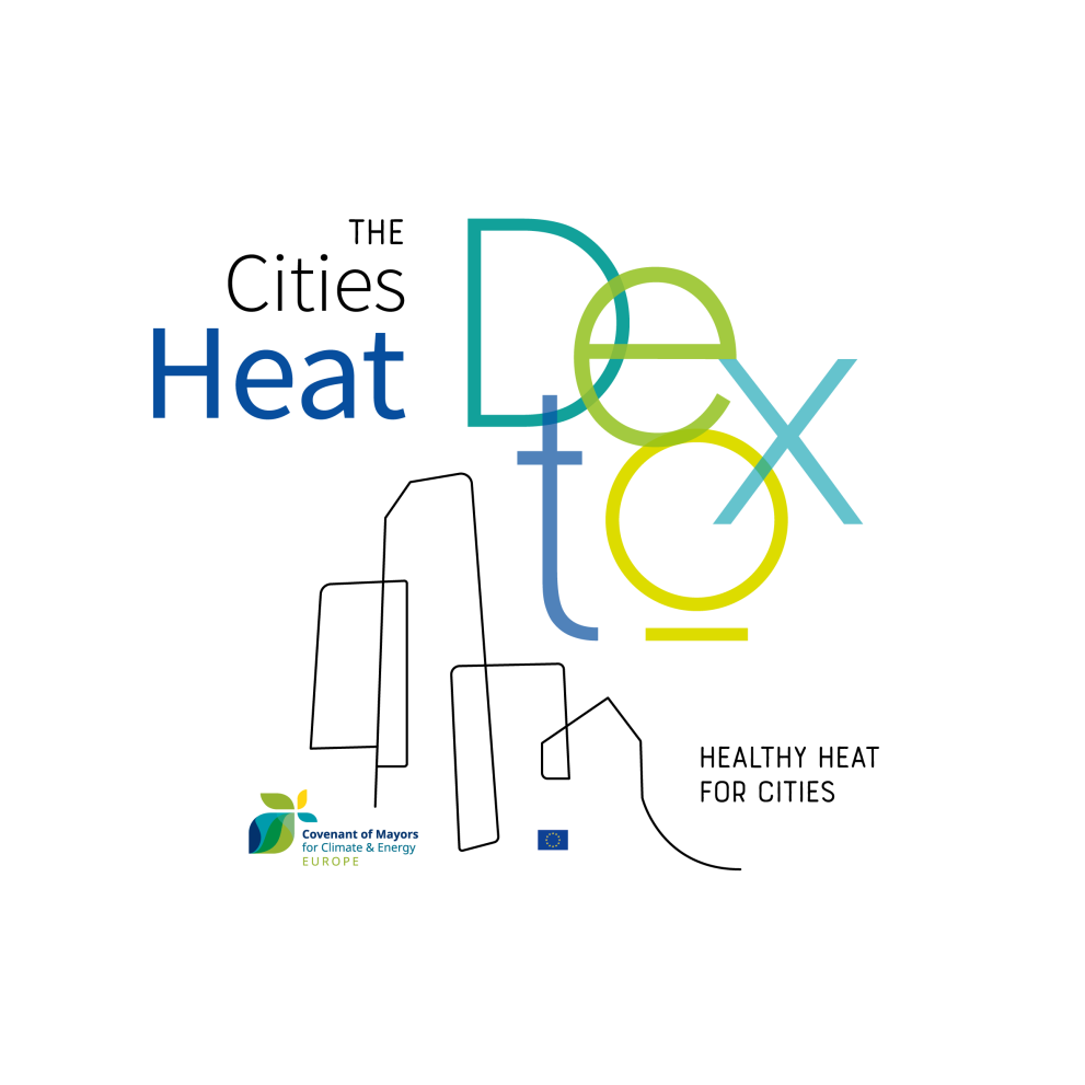 Logo of the Cities Heat Detox campaign by the Covenant of Mayors